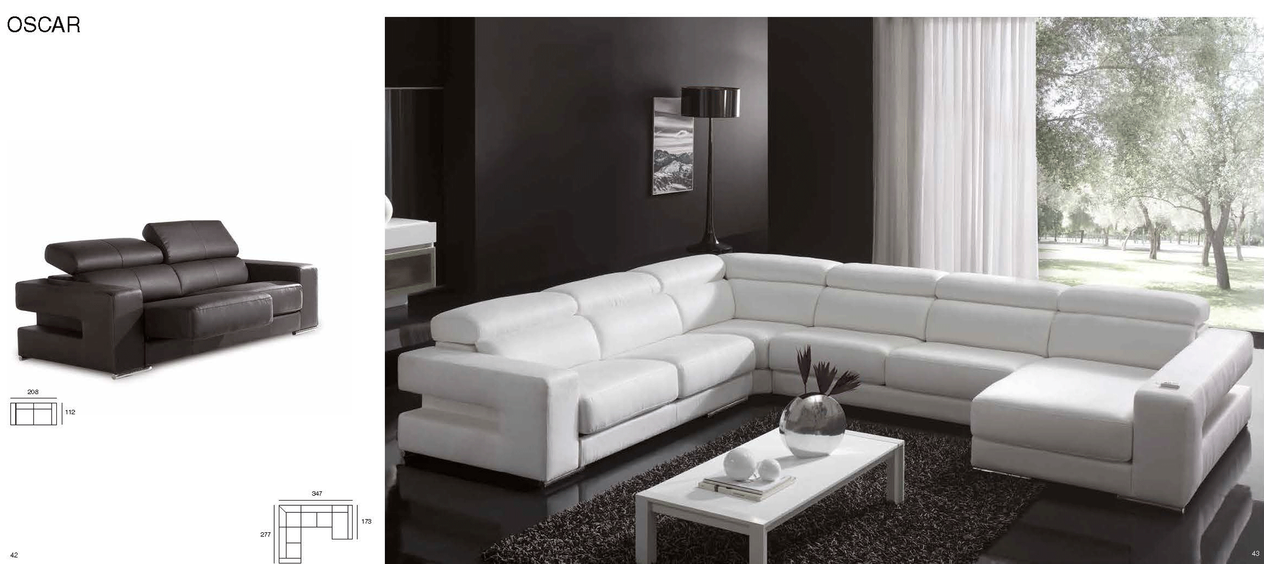 Living Room Furniture Reclining and Sliding Seats Sets Oscar Living