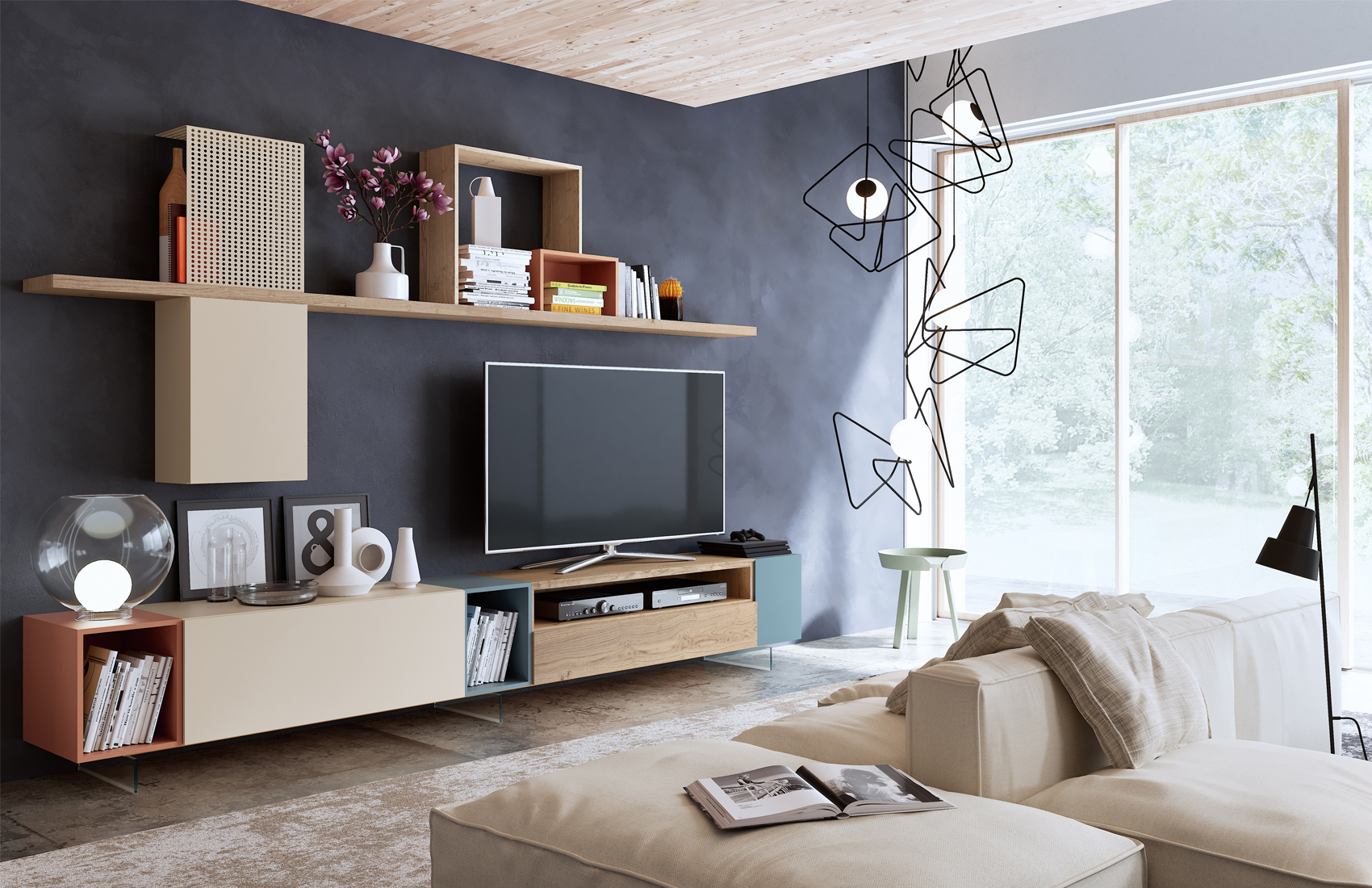 Wallunits Entertainment Centers Composition CK08