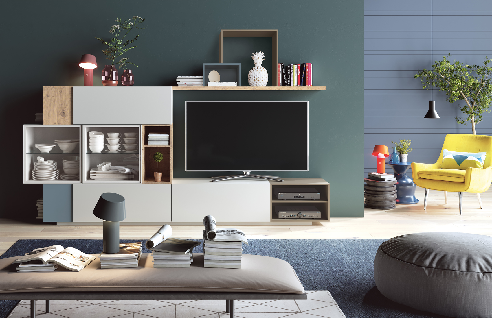 Wallunits Entertainment Centers Composition CK12