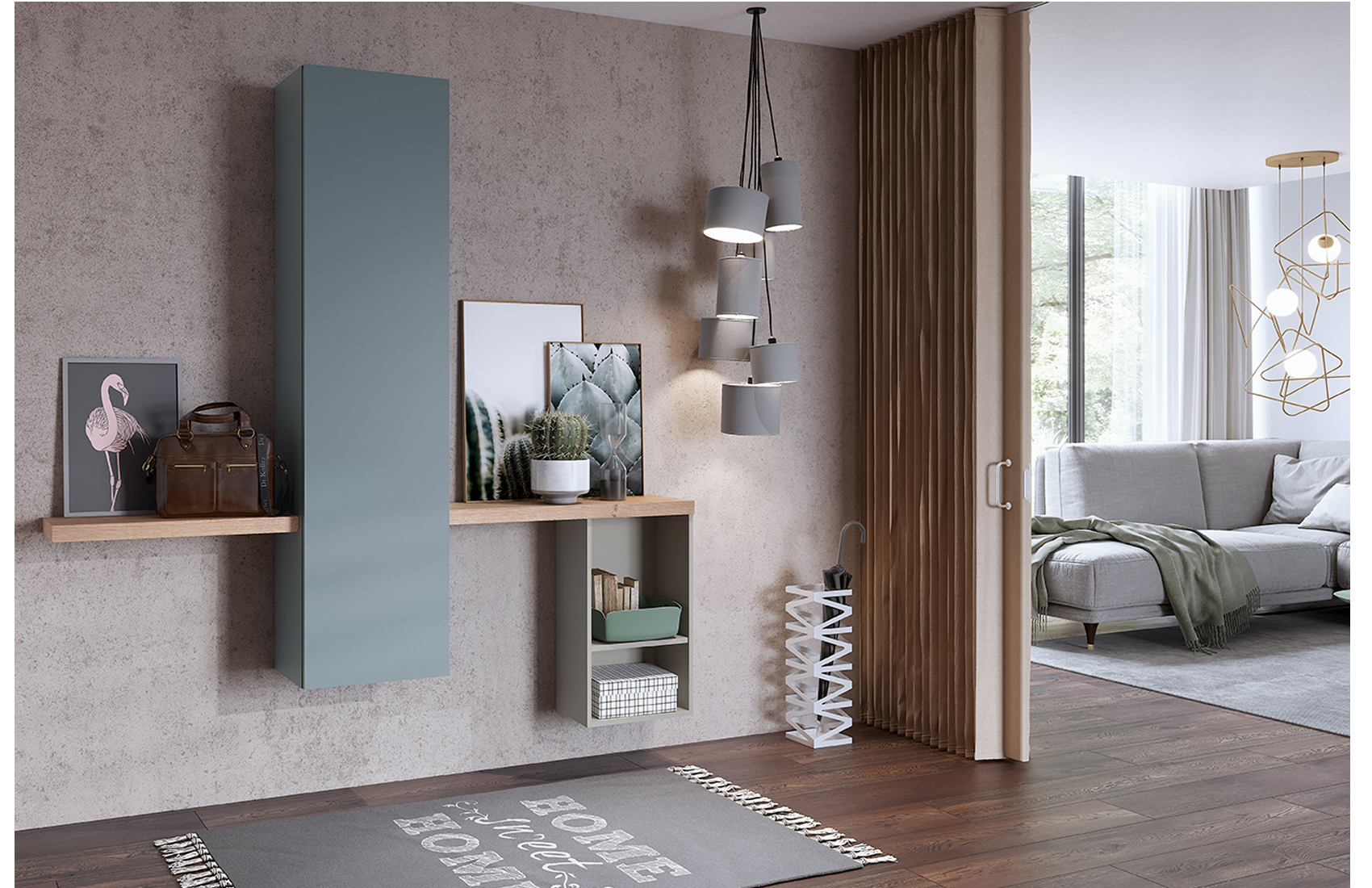 Brands MSC Modern Wall Unit, Italy Composition CK33 HALLWAY