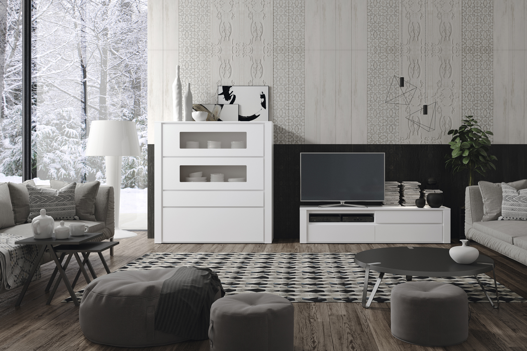 Wallunits Entertainment Centers Composition H31