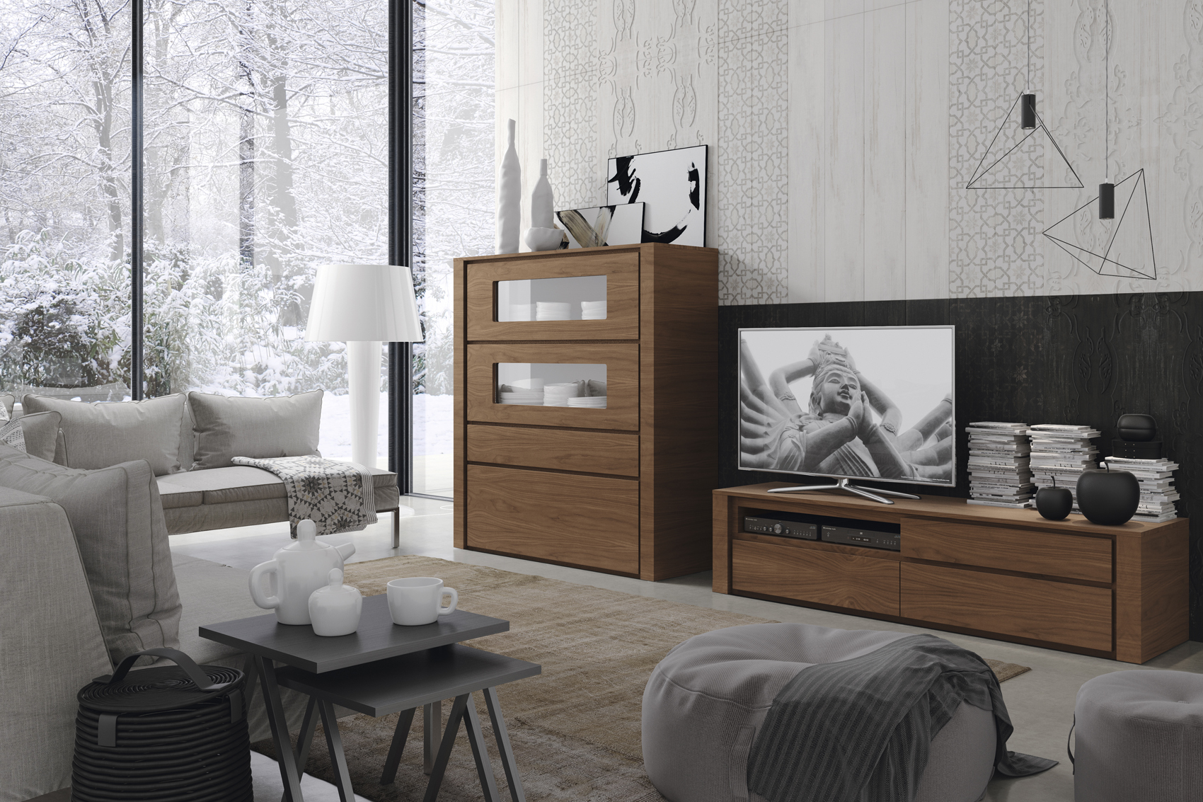 Wallunits Entertainment Centers Composition H32