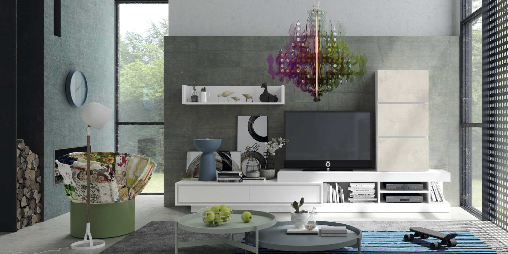 Wallunits Entertainment Centers Composition L32