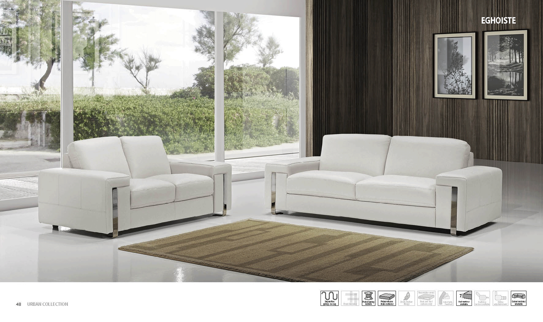 Living Room Furniture Reclining and Sliding Seats Sets Eghoiste