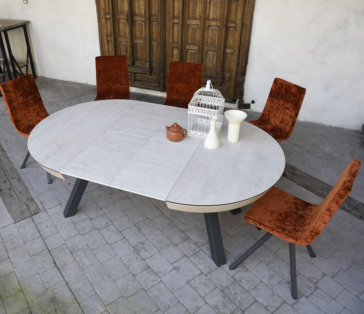 Dining Room Furniture Marble-Look Tables Water Table