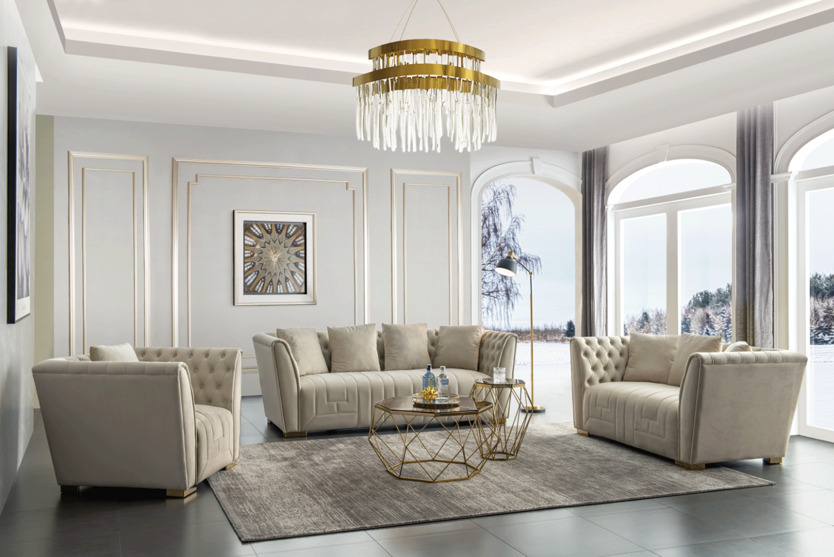 Brands Garcia Sabate REPLAY PM15 LIVING ROOM SET BEIGE FABRIC