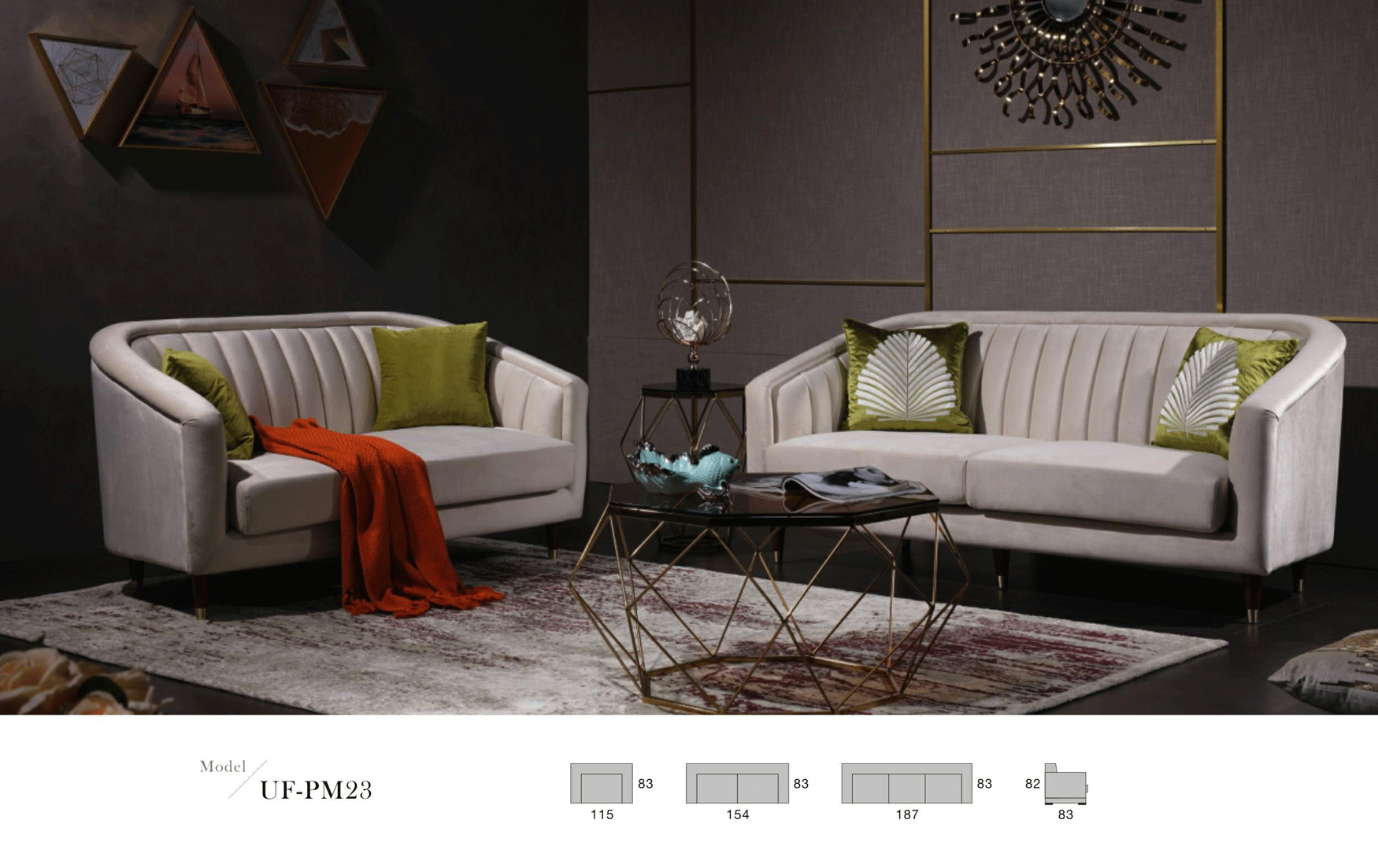 Brands CutCut Vintage Rug Collection Spain PM23 LIVING ROOM SET FABRIC