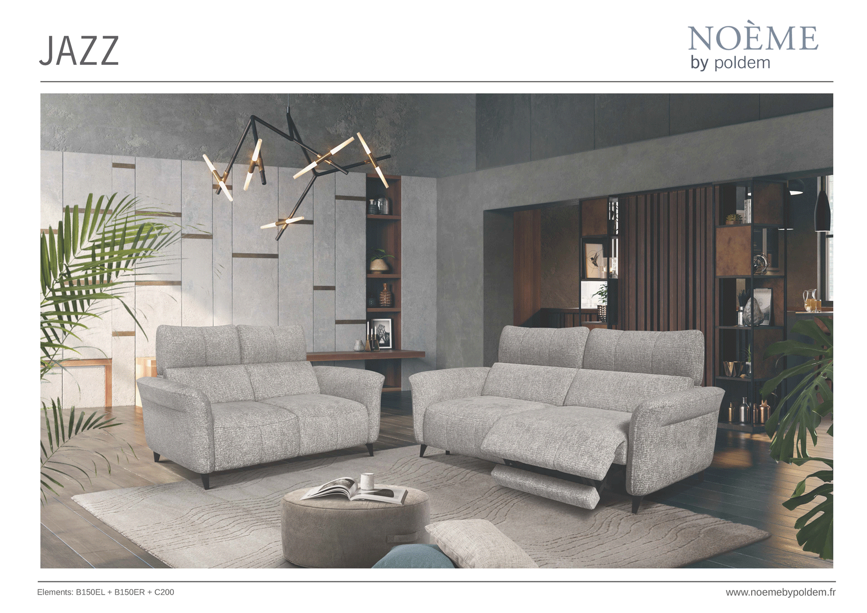 Living Room Furniture Reclining and Sliding Seats Sets Jazz Living Room Set