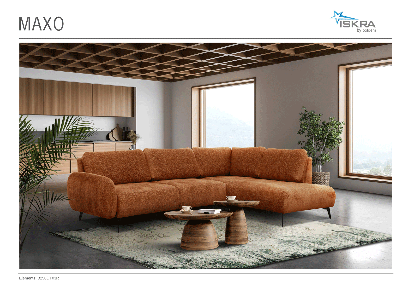 Living Room Furniture Sectionals Maxo Sectional
