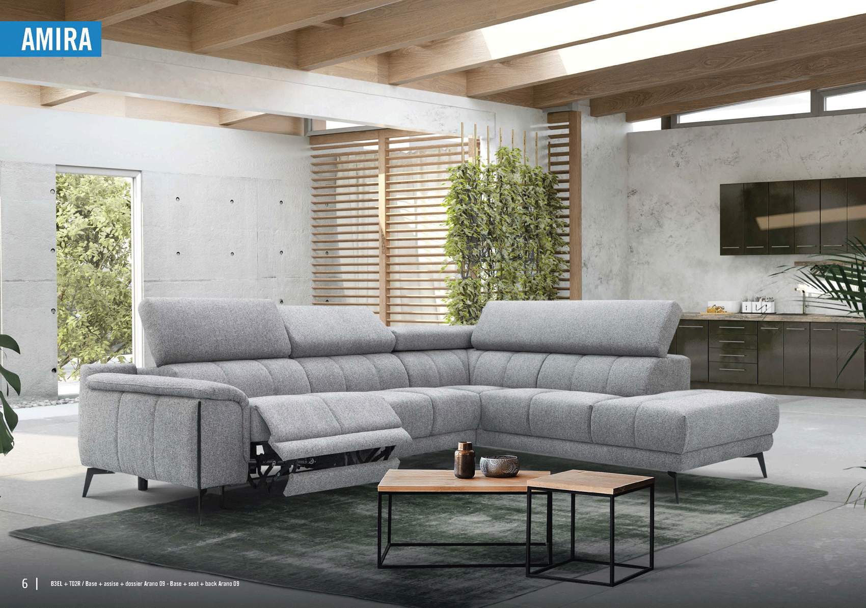 Brands SWH Modern Living Special Order Amira Sectional w/Recliner