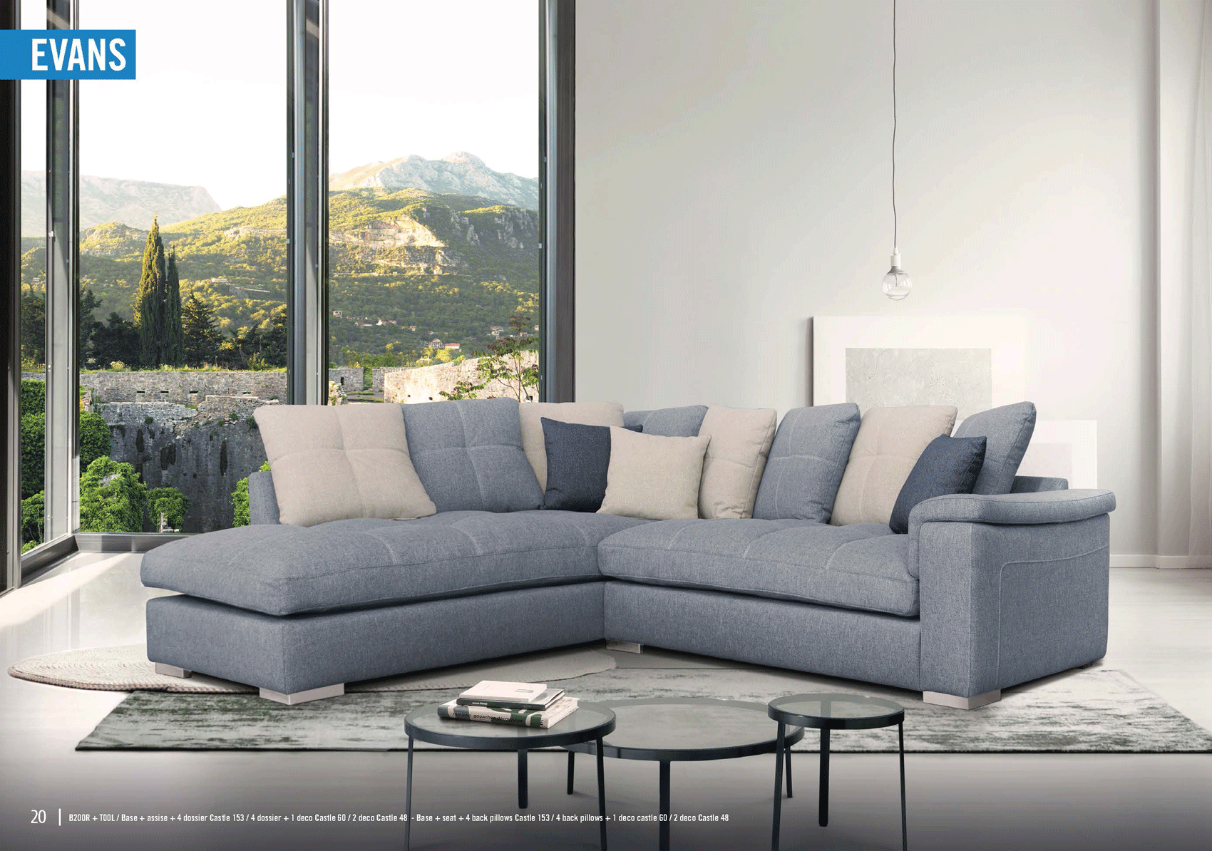 Brands SWH Classic Living Special Order Evans Sectional