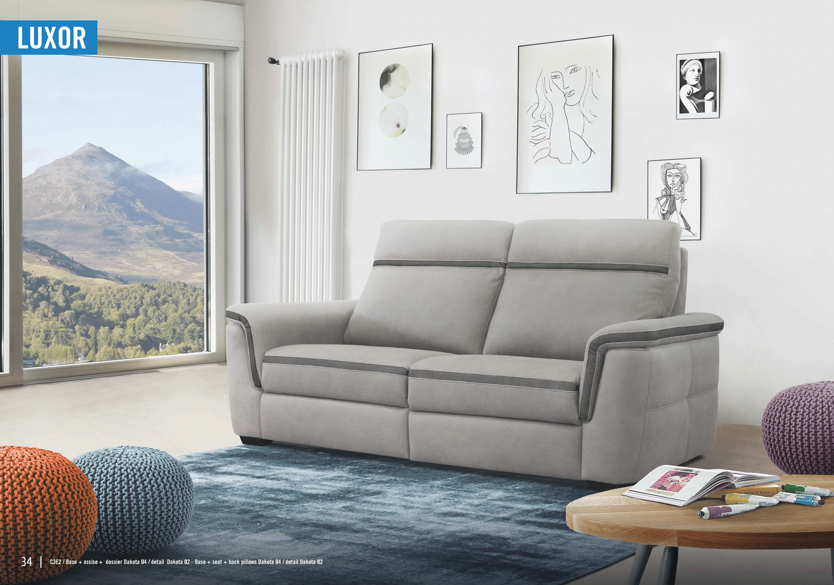 Brands Status Modern Collections, Italy Luxor Sofa