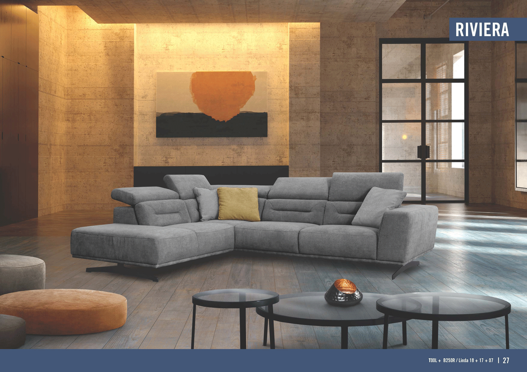 Brands Status Modern Collections, Italy Riviera Sectional