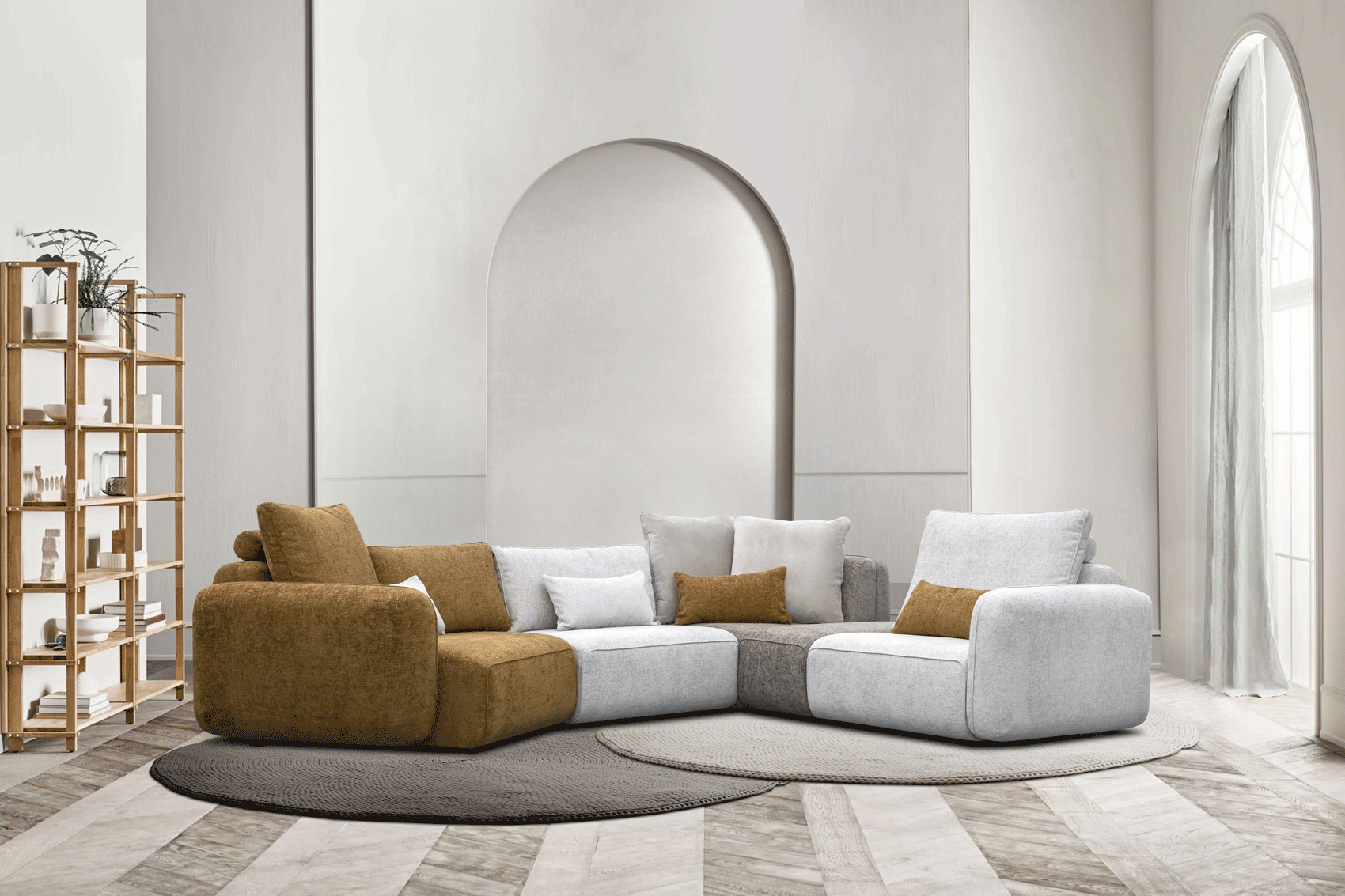 Brands Status Modern Collections, Italy Topaze Sectional