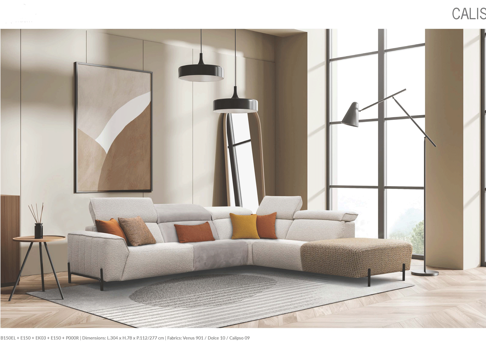 Brands European Living Collection Calis Sectional