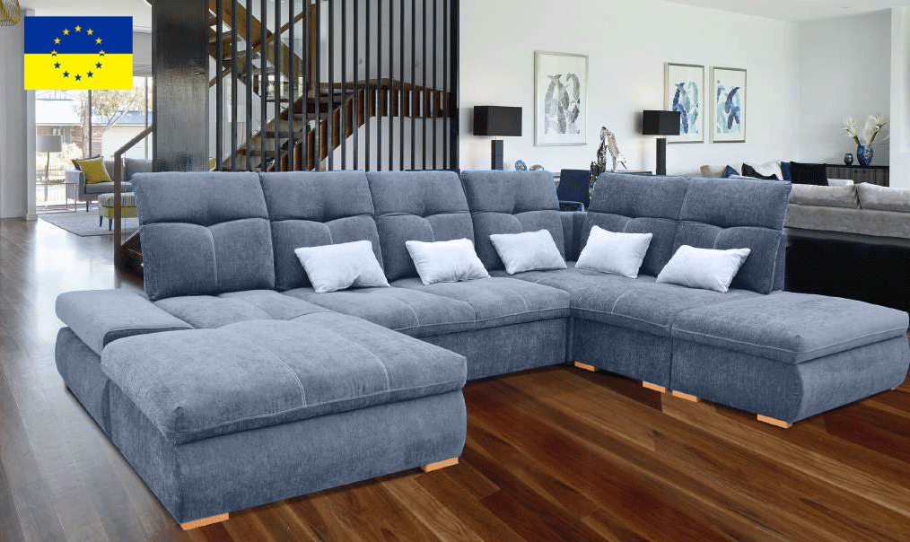 Brands European Living Collection Opera Sectional Left with bed and storage