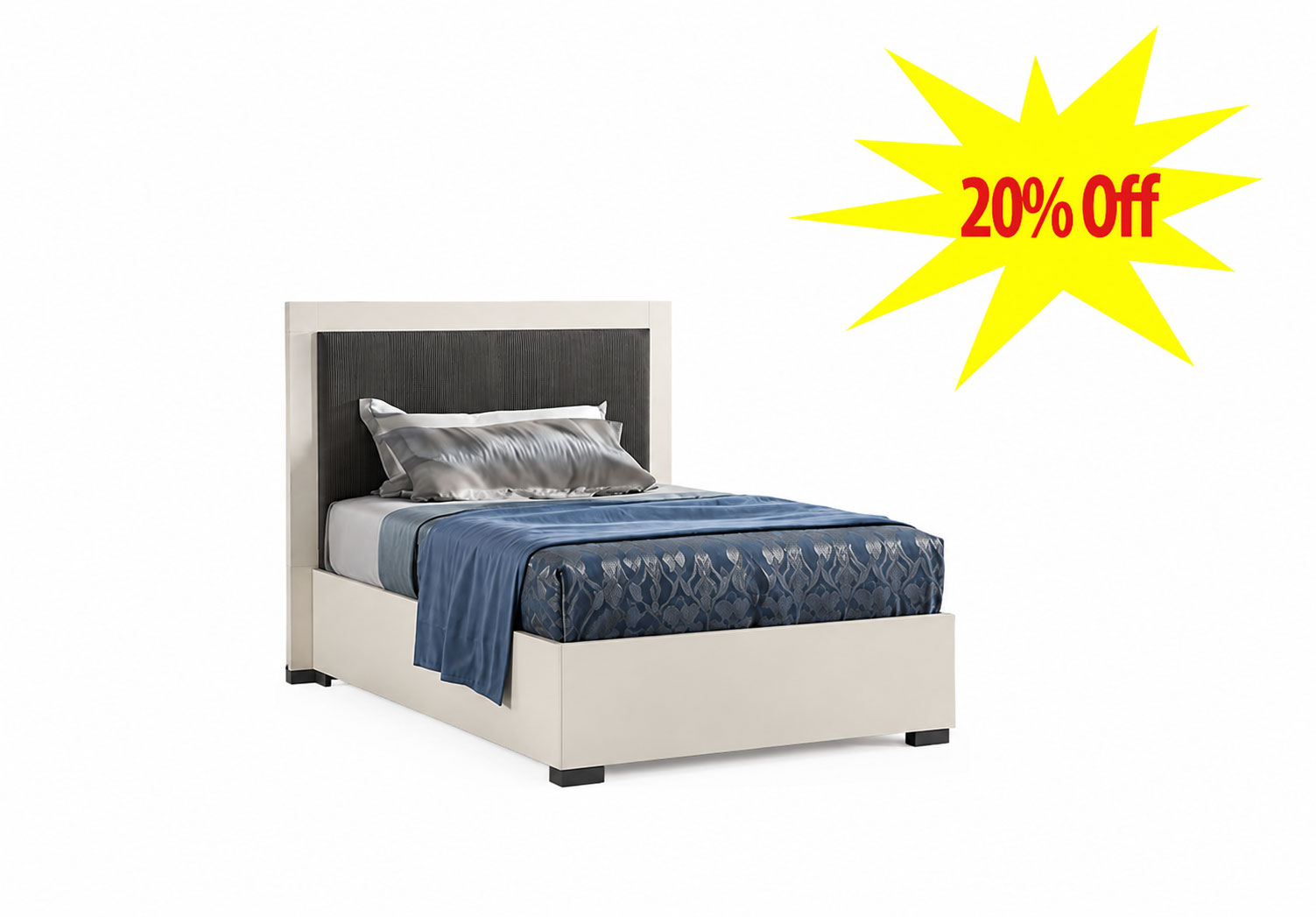 Bedroom Furniture Twin Size Kids Bedrooms Alfa 48" Bed