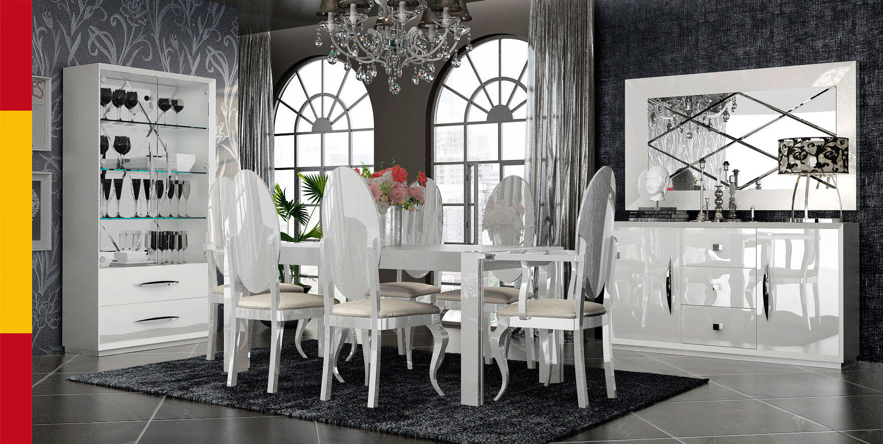 Dining Room Furniture Modern Dining Room Sets Carmen White Dining Room