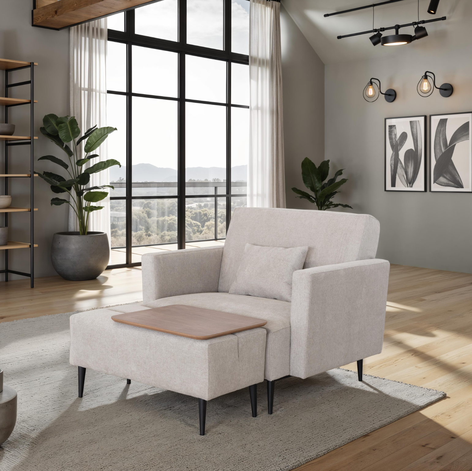 Living Room Furniture Sectionals Monroe BEIGE Living room