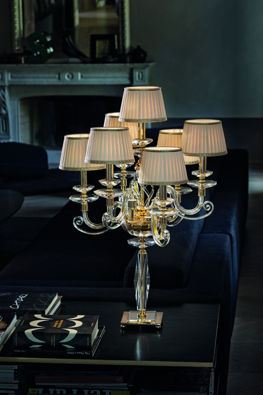 Brands Euroluce Epoca Collection Alicante Clear F6+1L shade