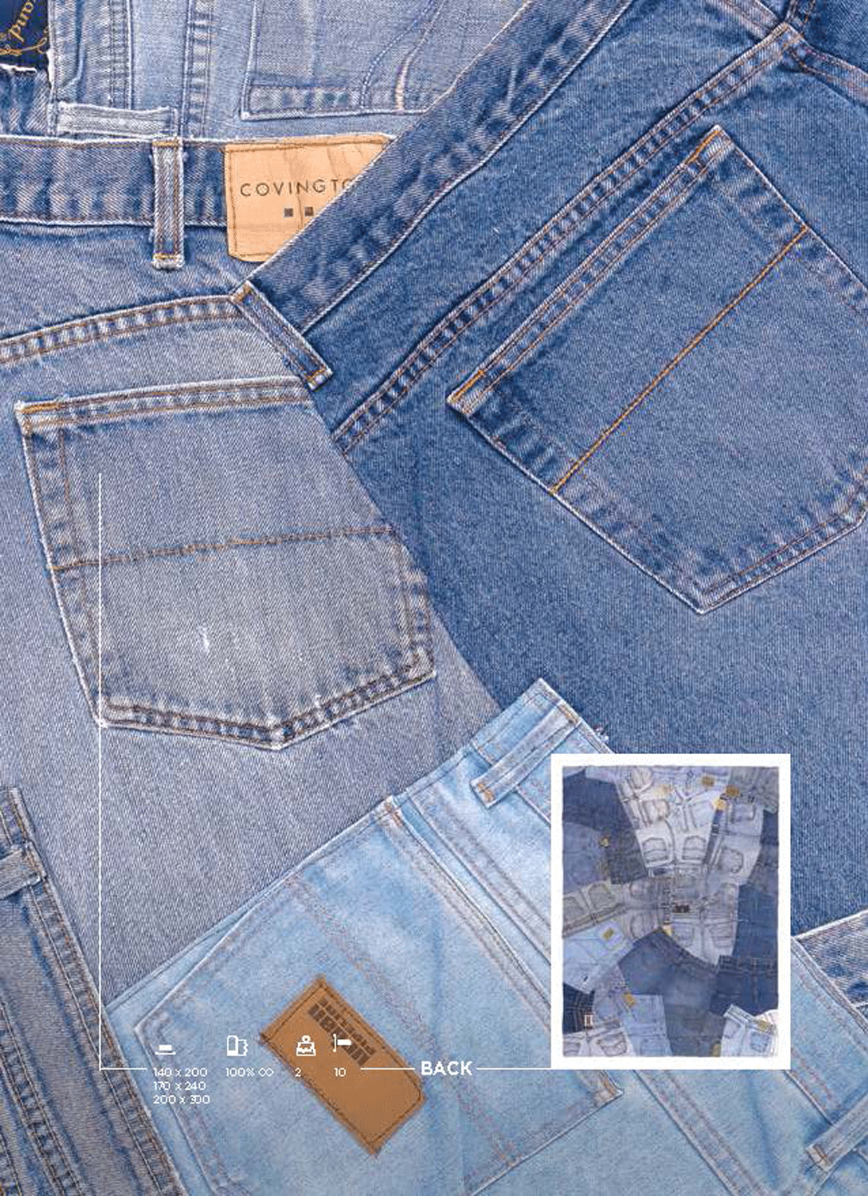 Brands CutCut Jeans Collection Back Jeans Rug