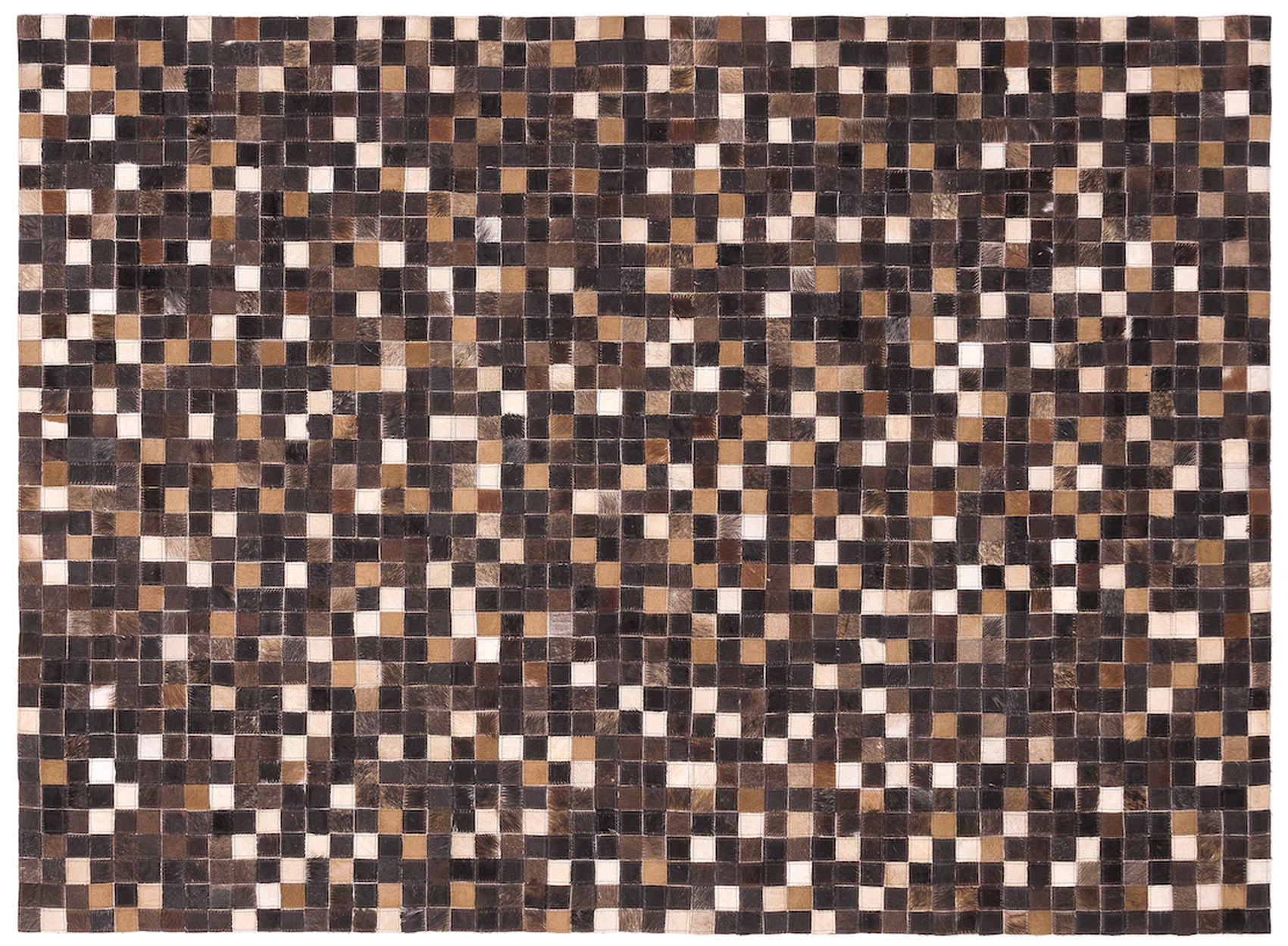 Brands Camel Modum Collection, Italy Quadra Multi Leather Rug