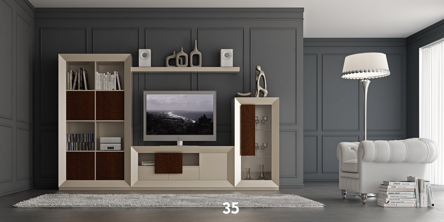 Wallunits Entertainment Centers KORA 19