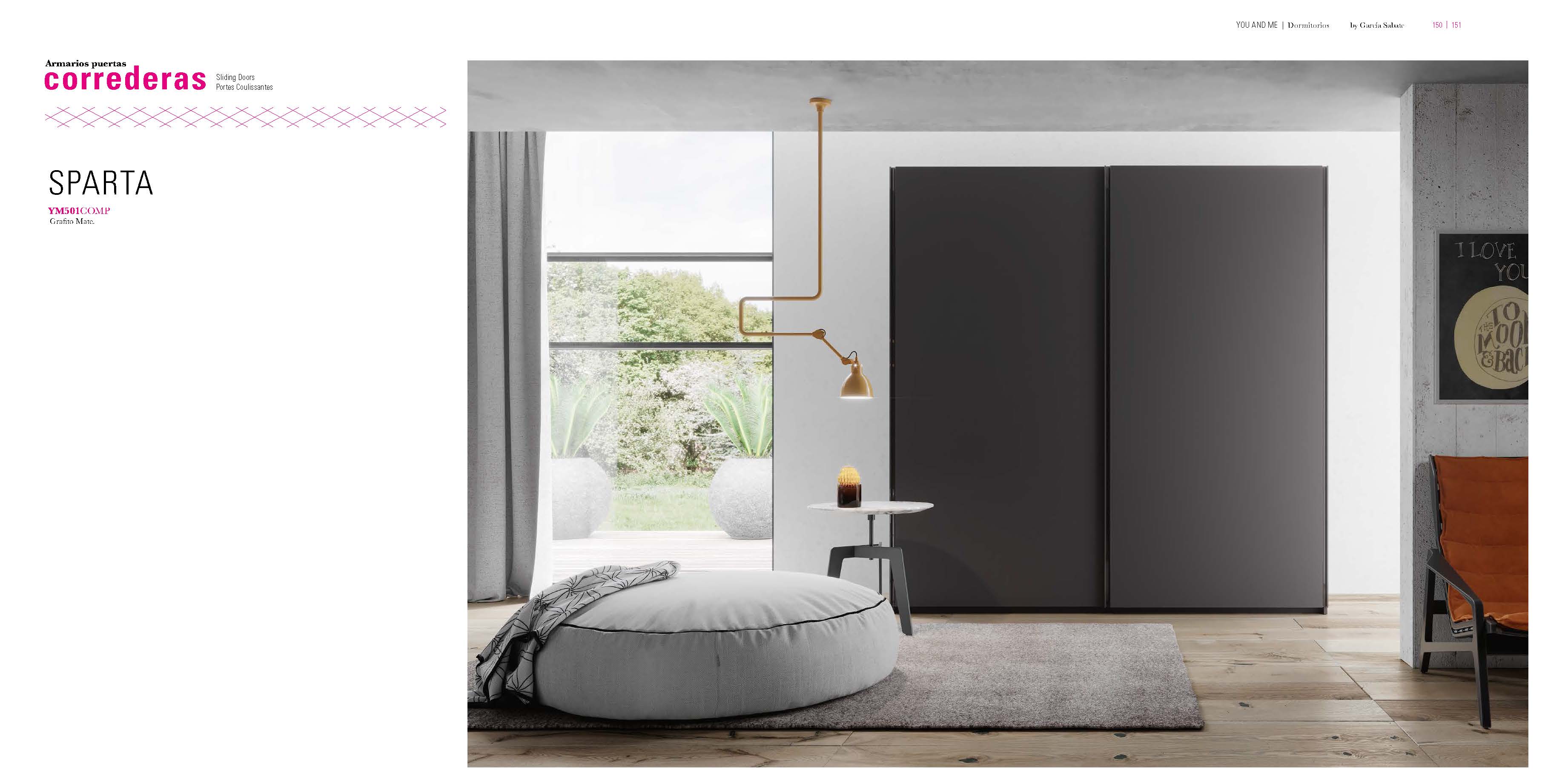 Bedroom Furniture Wardrobes YM501 Sliding Doors Wardrobe