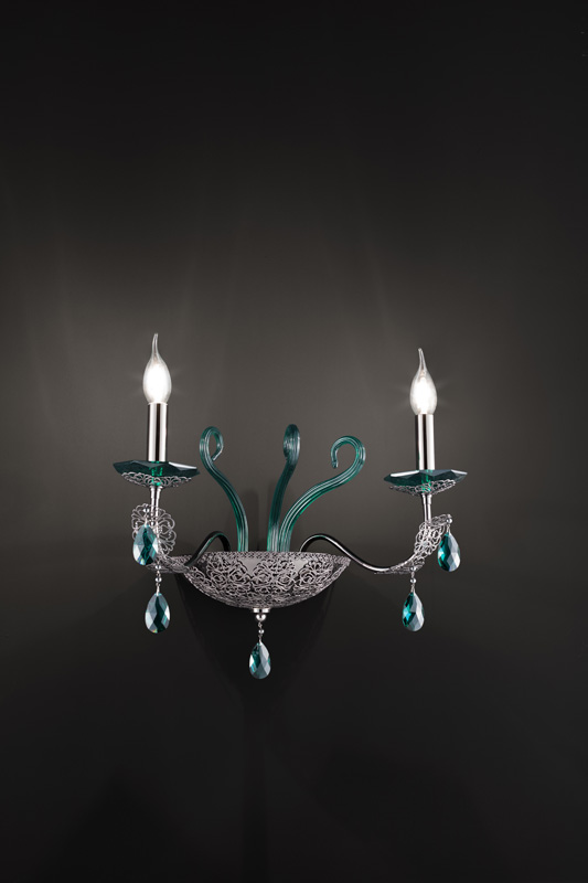 Brands Euroluce Dahlia Collection Macramè A2 green