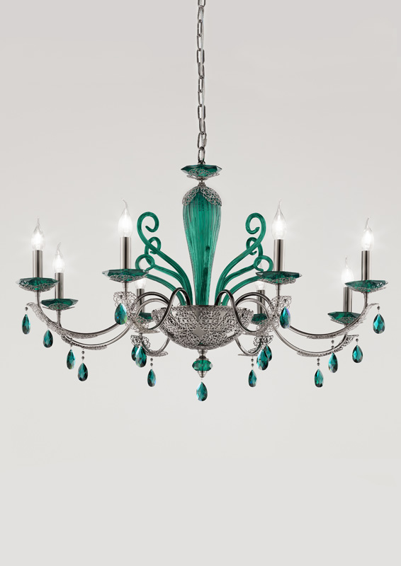 Brands Euroluce Dahlia Collection Macramè L8 green