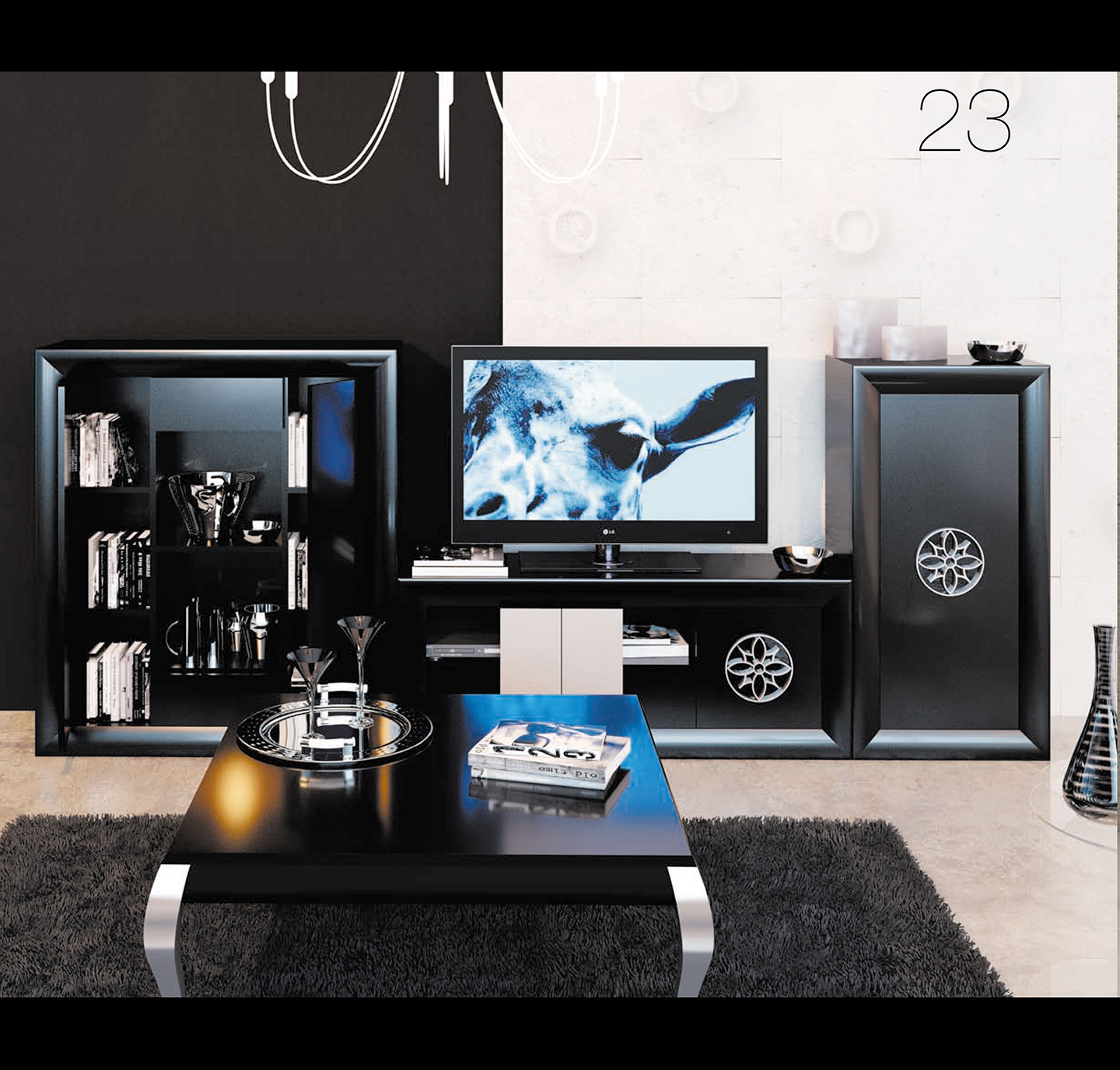 Wallunits Entertainment Centers SERIK 23