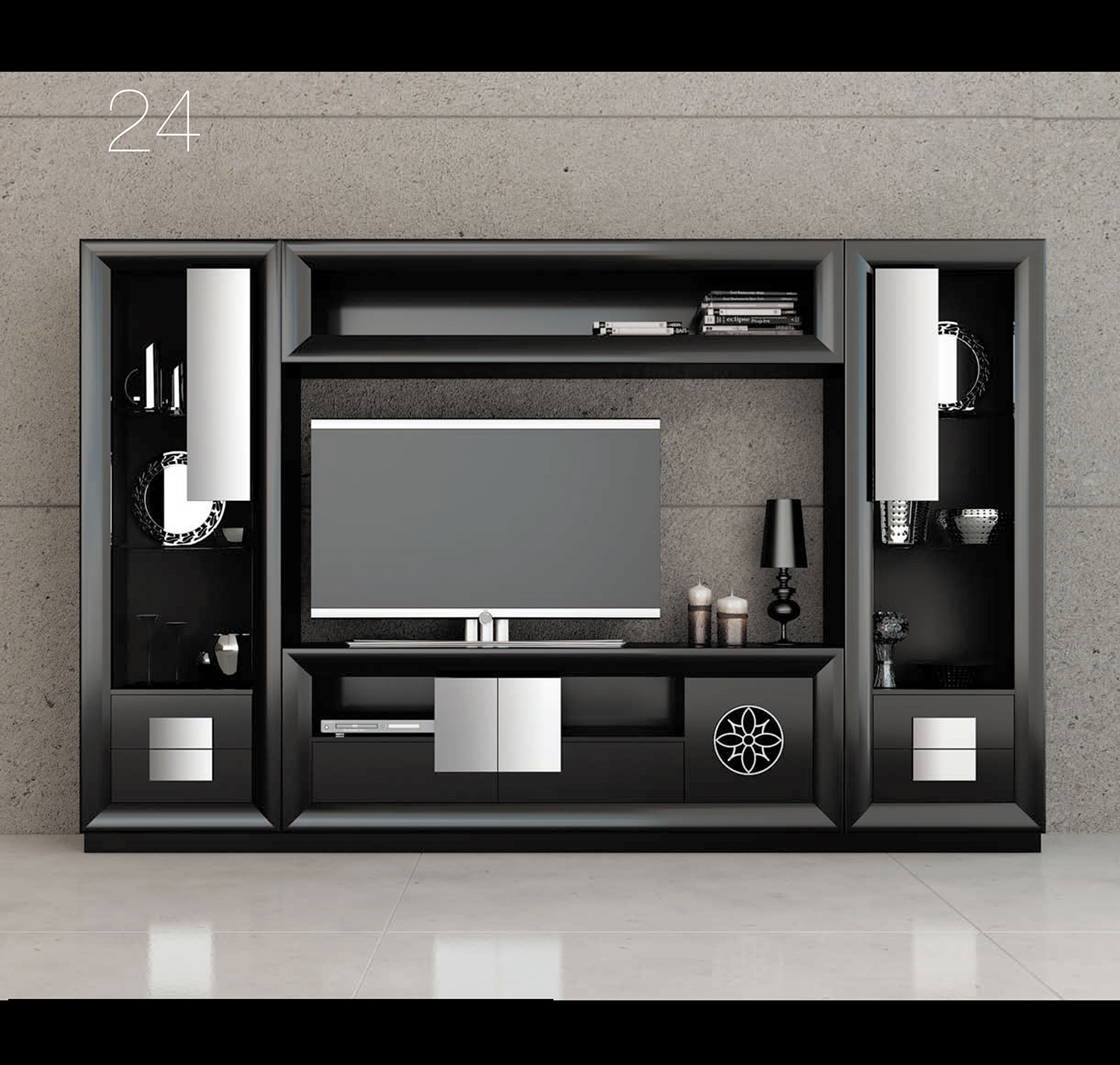 Wallunits Entertainment Centers SERIK 24