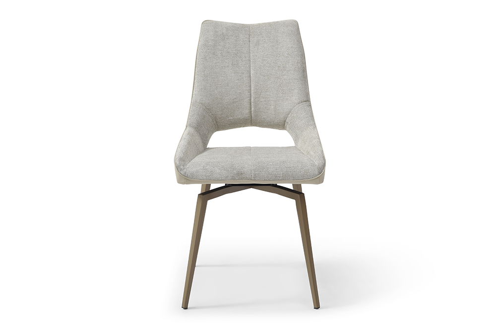 Dining Room Furniture Swivel Chairs 1239 Beige Champagne chair