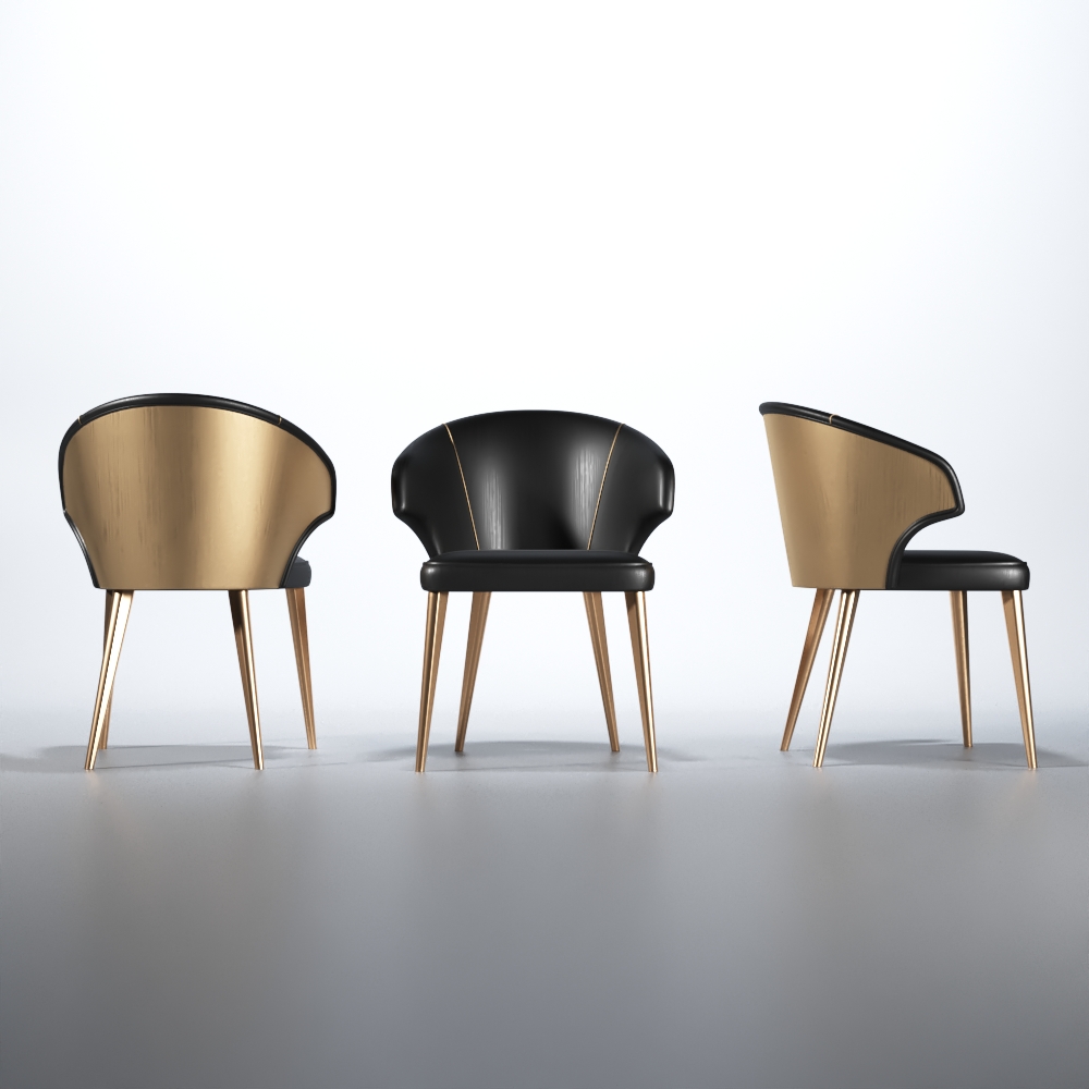 Brands Franco Serik II Collection, Spain Wave Chair Dark grey