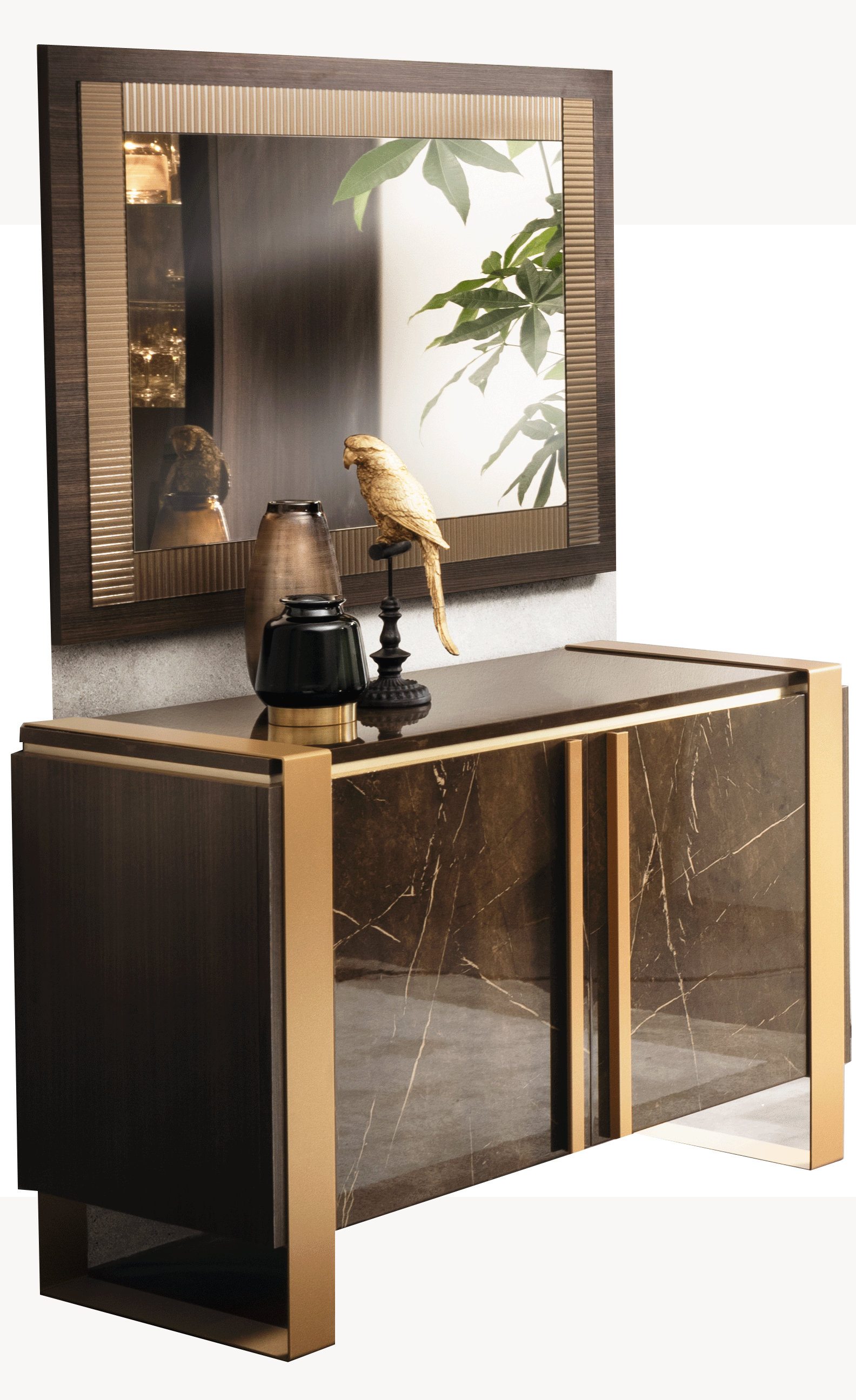 Brands Camel Gold Collection, Italy Essenza 2 Door buffet + Small mirror