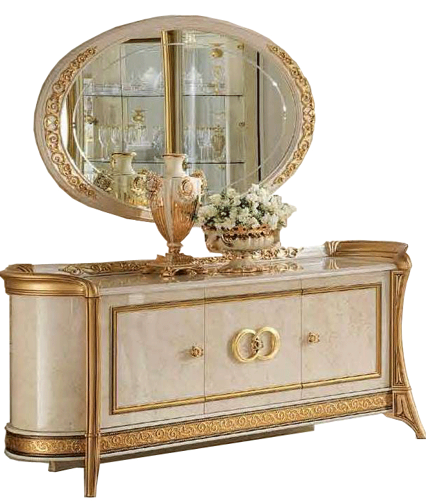Brands Camel Gold Collection, Italy Melodia 3 Door Buffet w/Mirror