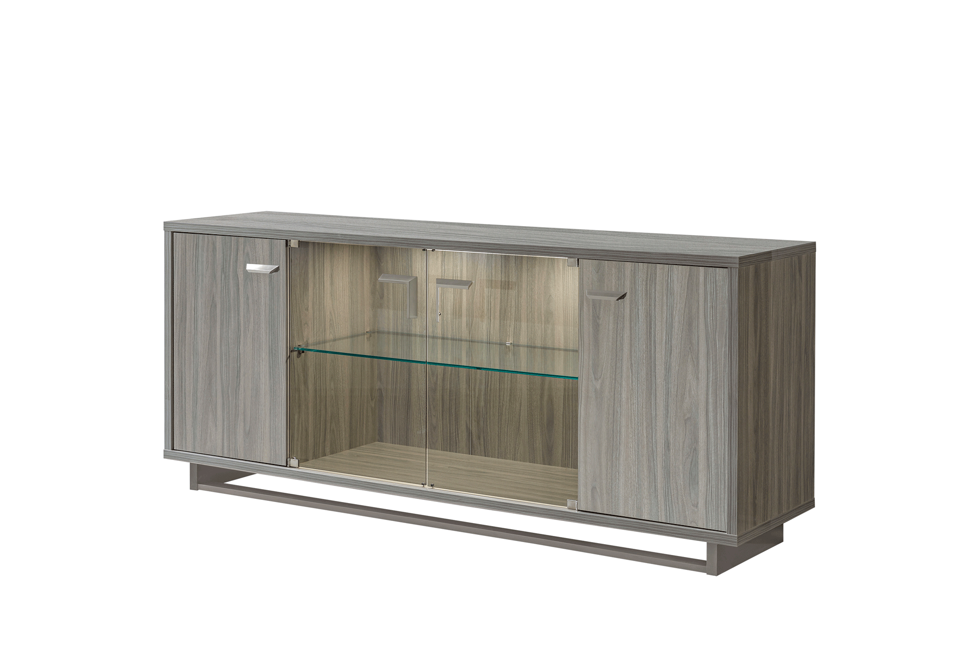 Clearance Dining Room Volare 4 Door buffet w/ mirror GREY