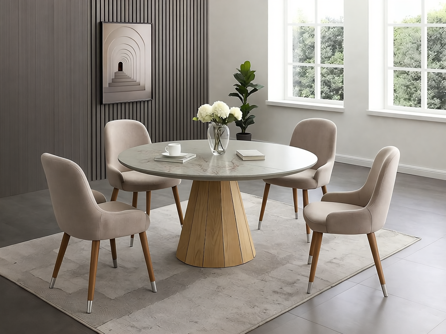 Dining Room Furniture Kitchen Tables and Chairs Sets 9493 Table with 1287 Chairs