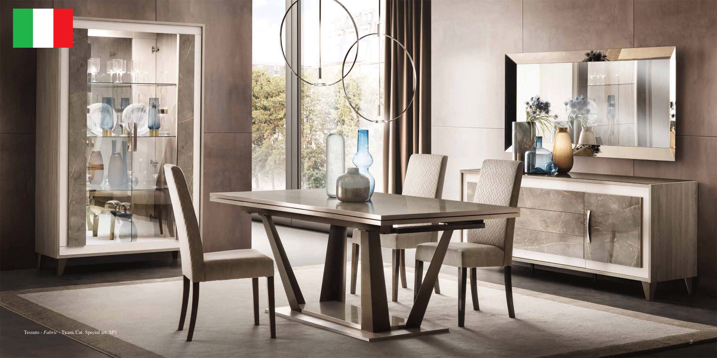 Dining Room Furniture Marble-Look Tables ArredoAmbra Dining by Arredoclassic