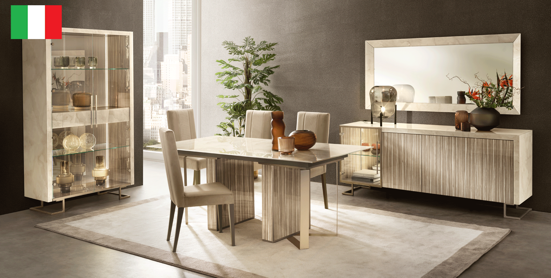 Wallunits Hallway Console tables and Mirrors Luce Dining room