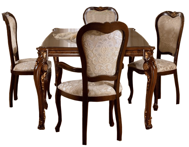 Dining Room Furniture Marble-Look Tables Donatello Dinning Table