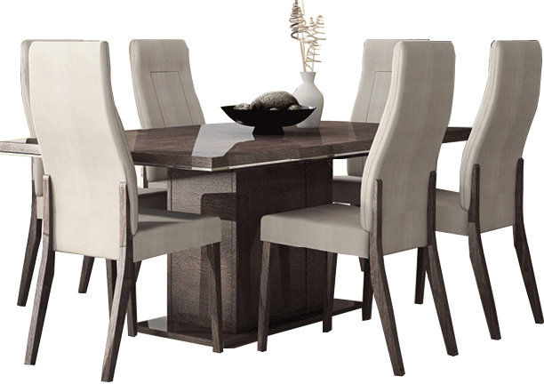 Dining Room Furniture Marble-Look Tables Prestige Dining Table