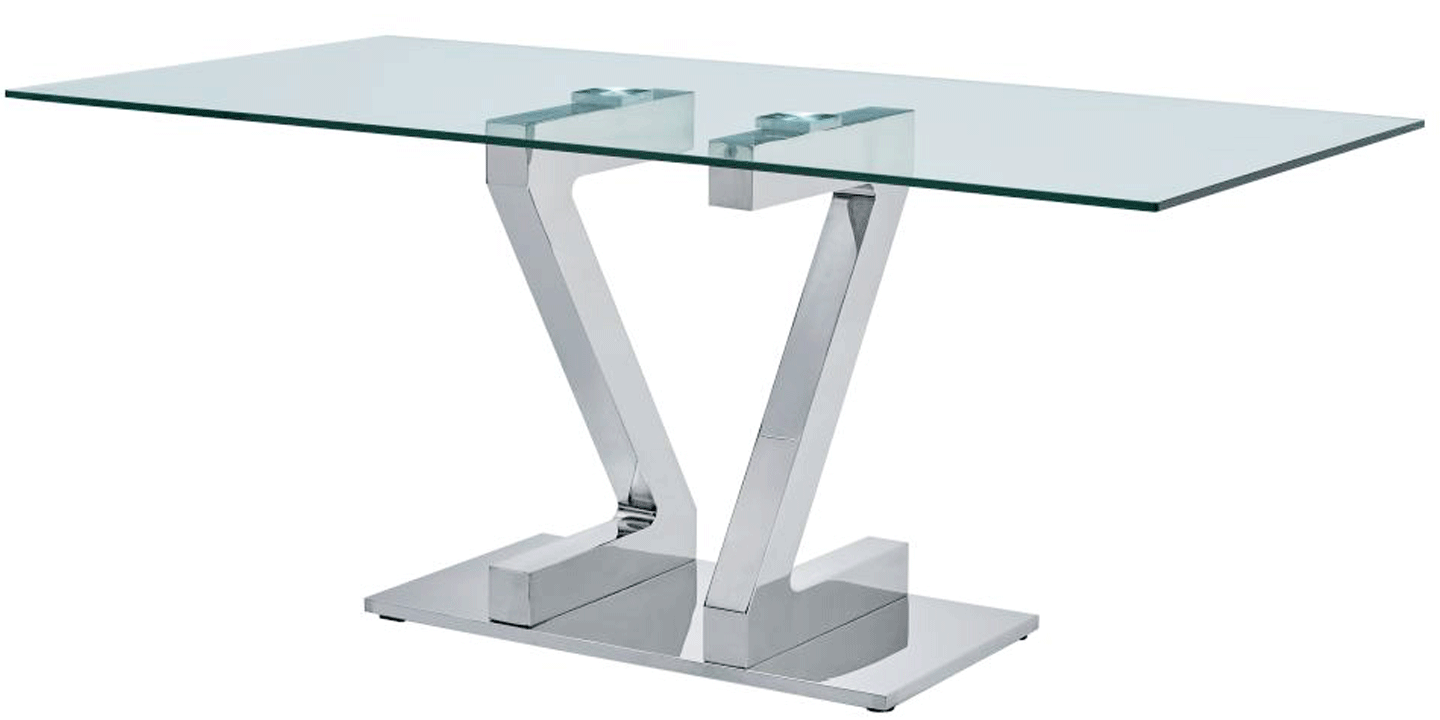 Dining Room Furniture Marble-Look Tables Zig Zag Dining Table