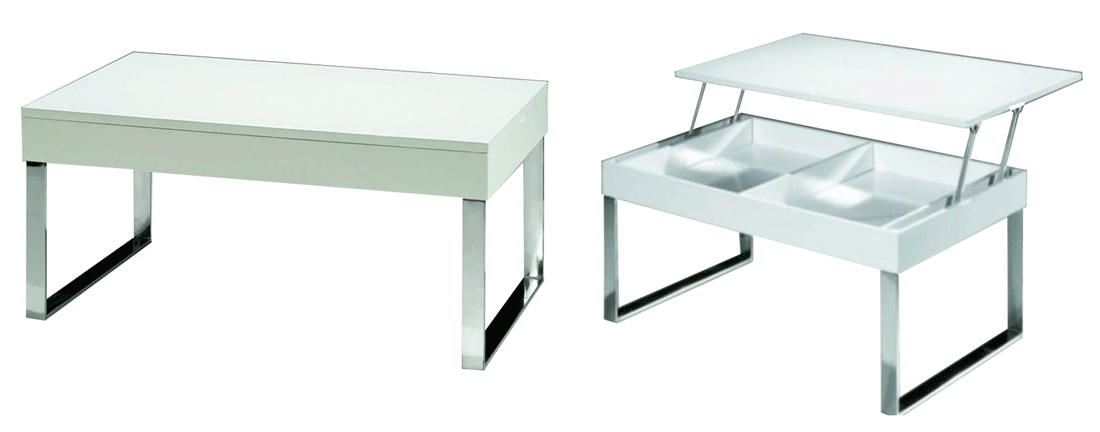 Brands FLR Modern Living Special Order J030 White Coffee Table