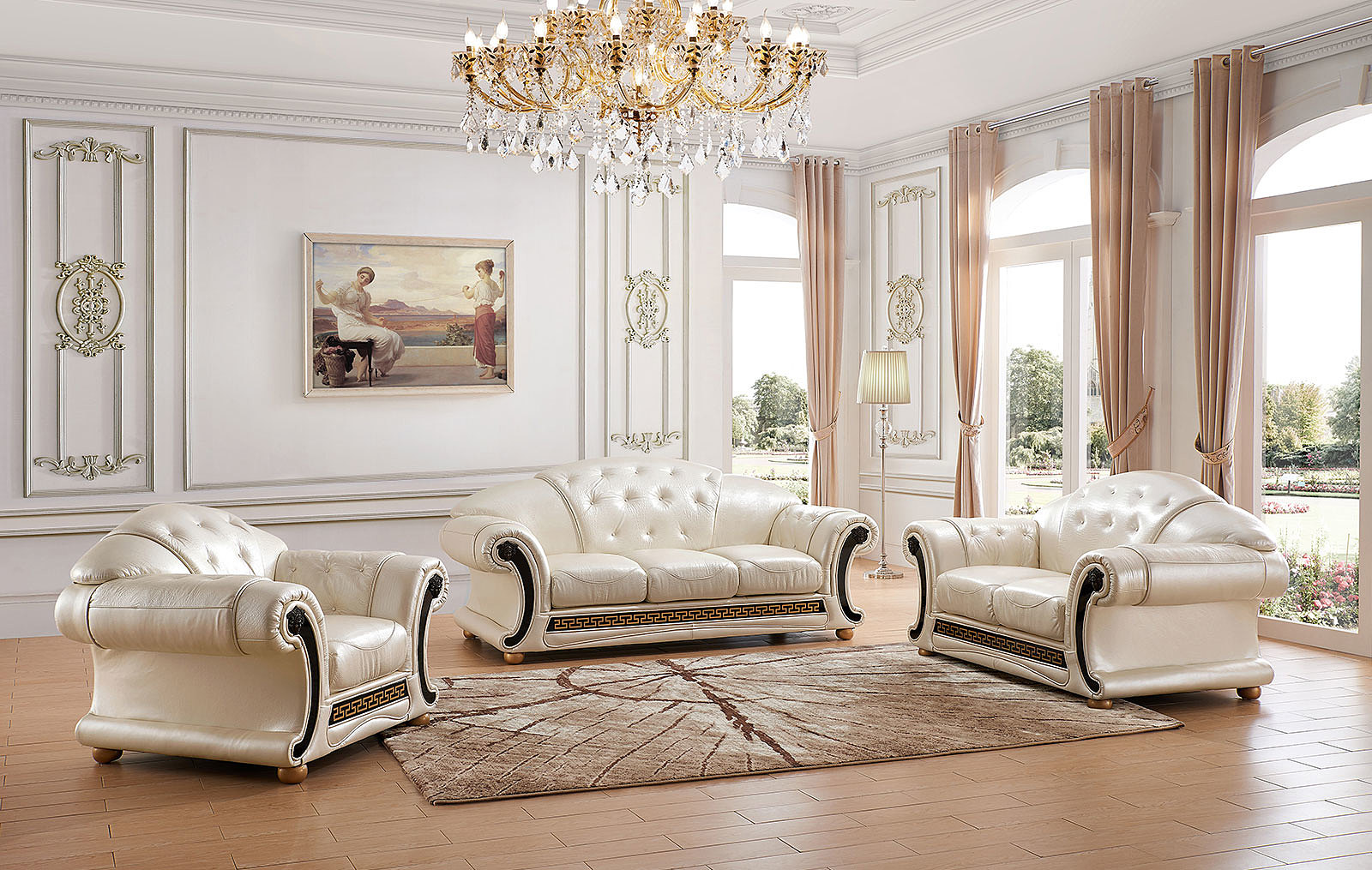 Living Room Furniture Rugs Apolo Pearl