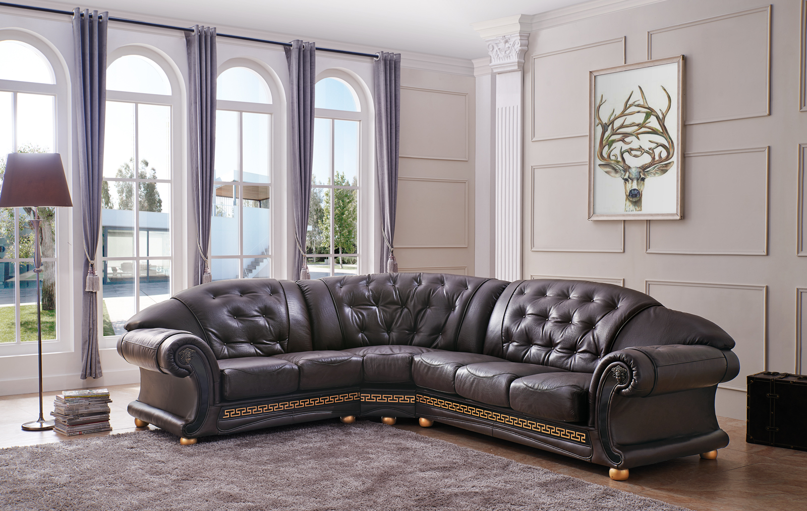 Brands Kuka Home Apolo Sectional Brown