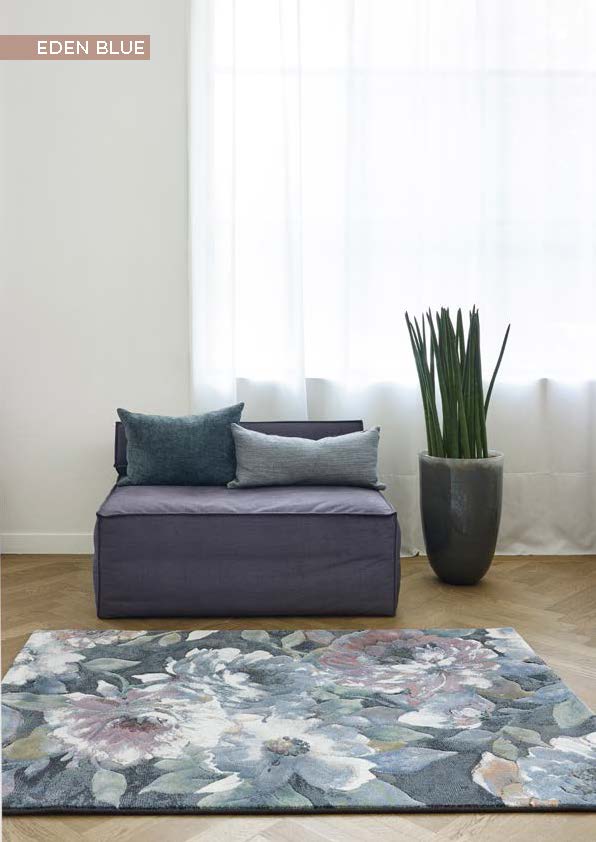 Brands Cut Cut Standard Collection 2024 Eden Blue Rug