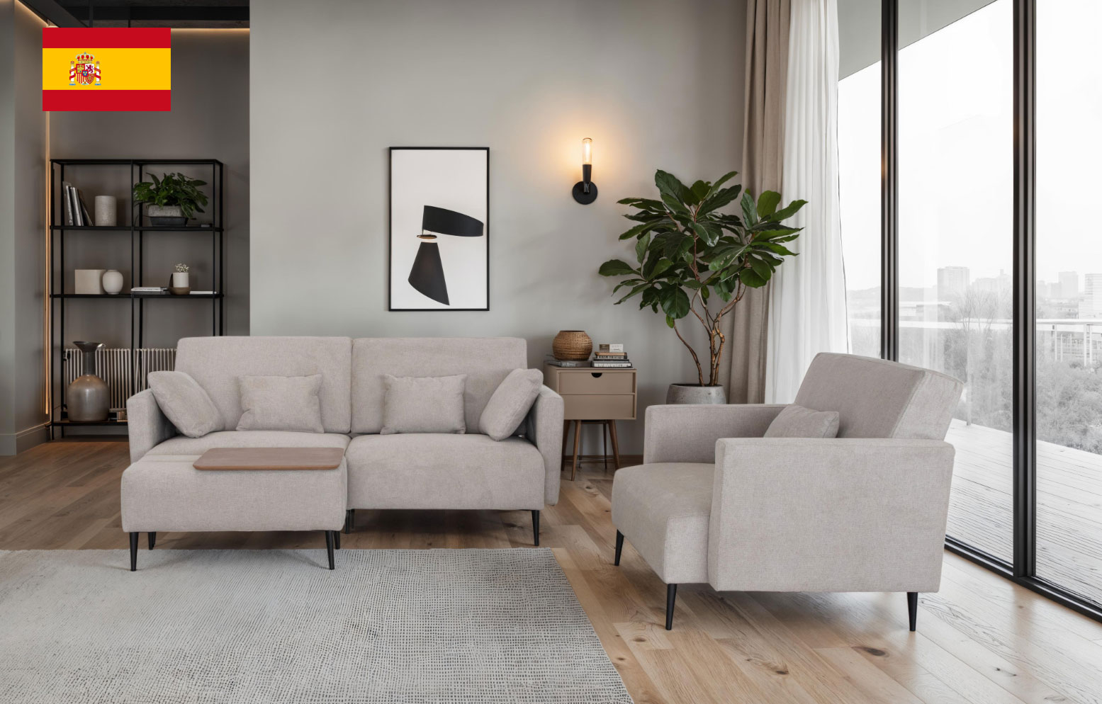 Living Room Furniture Sectionals Monroe BEIGE Living room