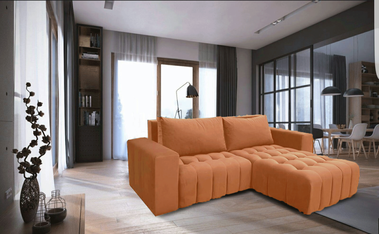 Brands ALF Capri Coffee Tables, Italy Neo sofa bed w/ storage Orange