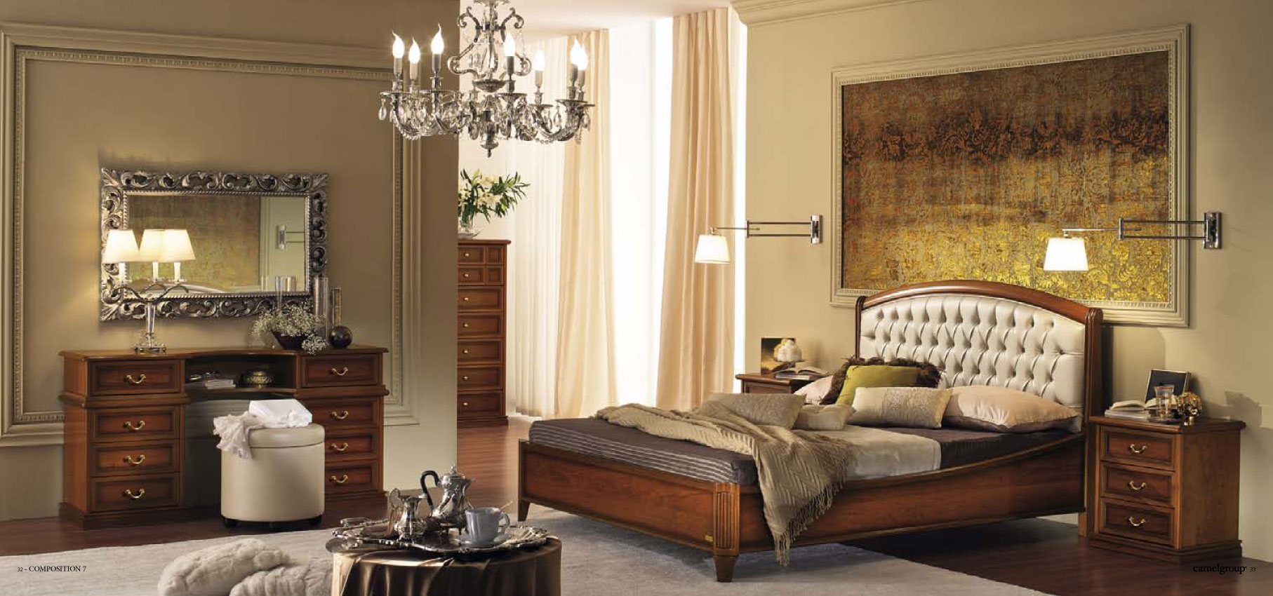 Brands Gamamobel Bedroom Sets, Spain Nostalgia Night Walnut